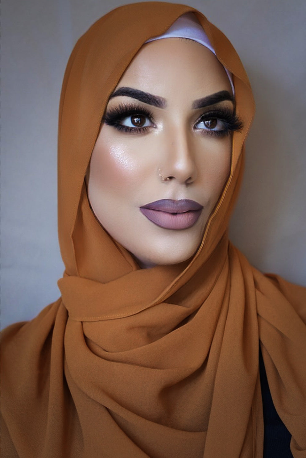 Chiffon Hijab - Desert Orange