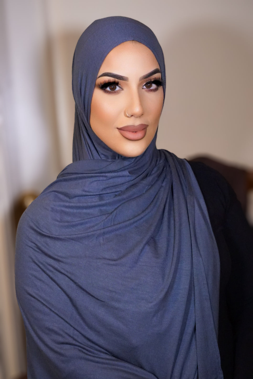 Jersey Hijab - Dark Denim