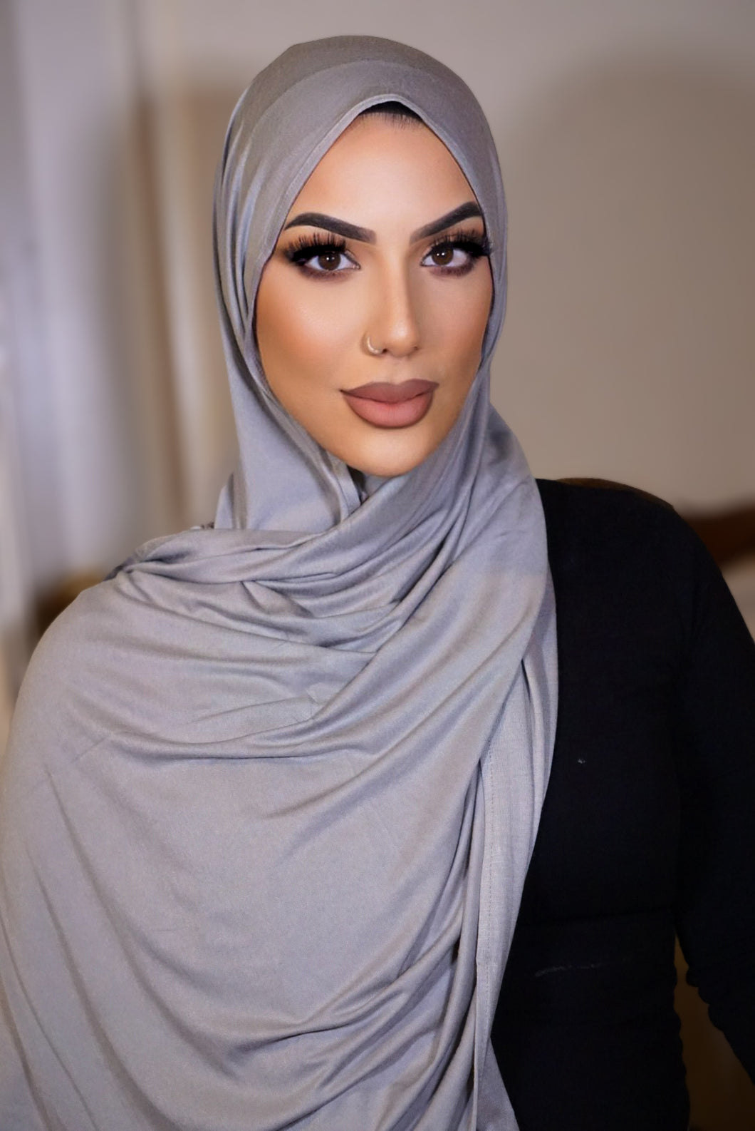 Jersey Hijab- Silver