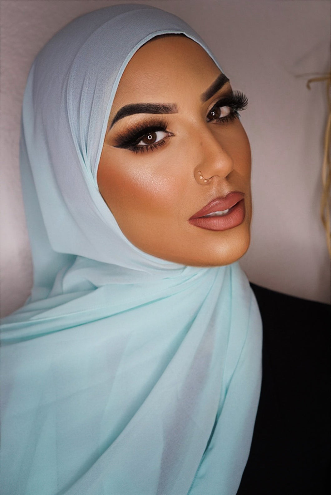 Chiffon Hijab - Mint Blue